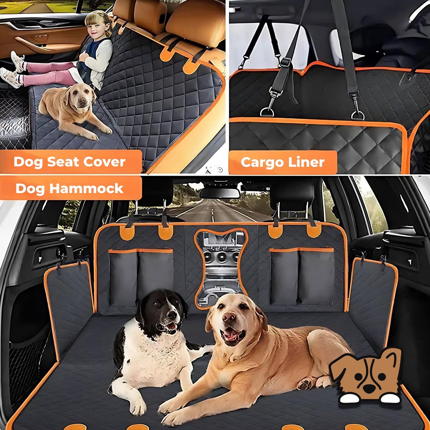 Black Waterproof Hammock Seat Cover
