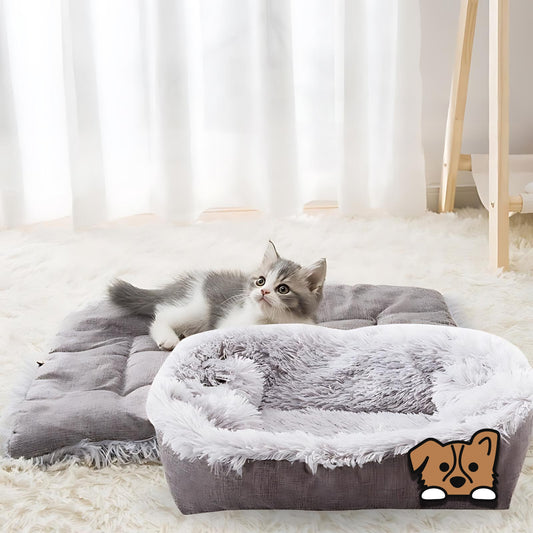 Coral Fleece Pet Bed