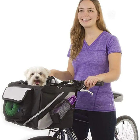 Pet Bicycle Basket Carrier