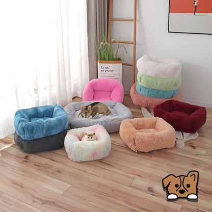 Rectangular Plush Pet Bed