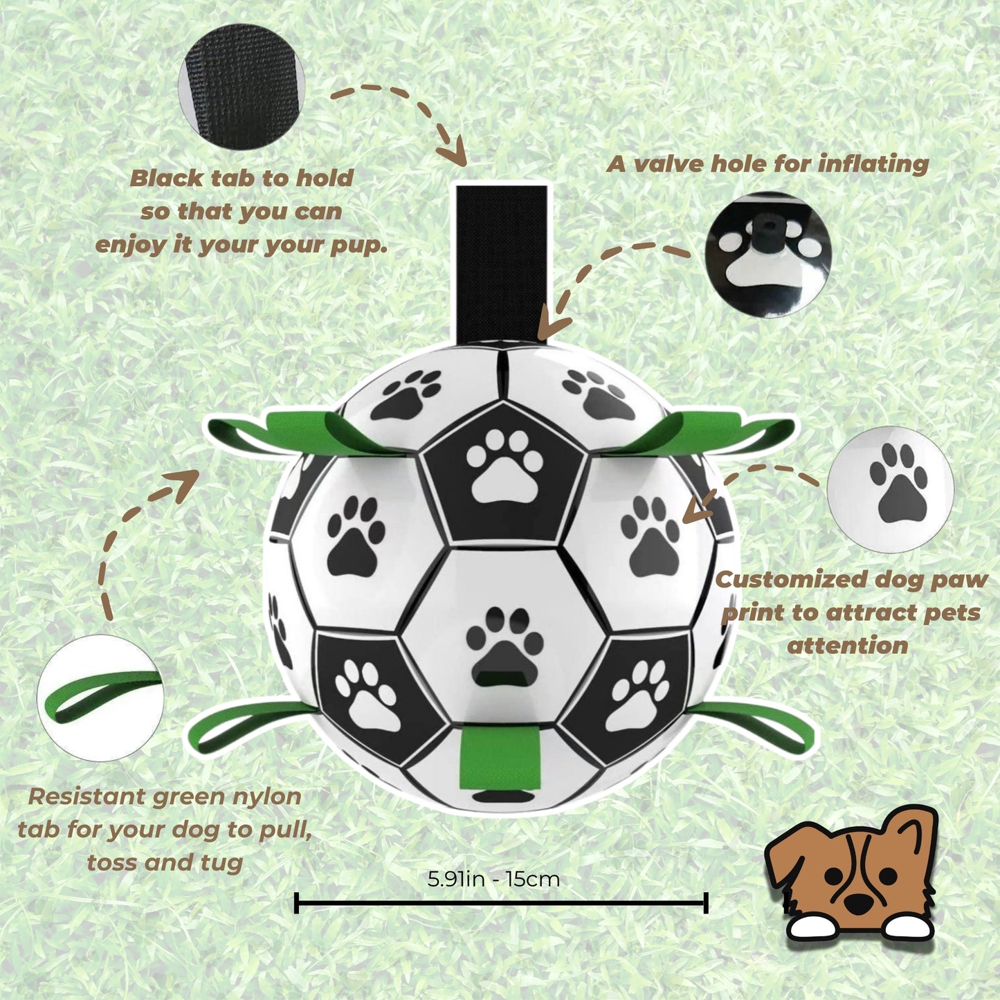 Soccer Ball Dog Toy