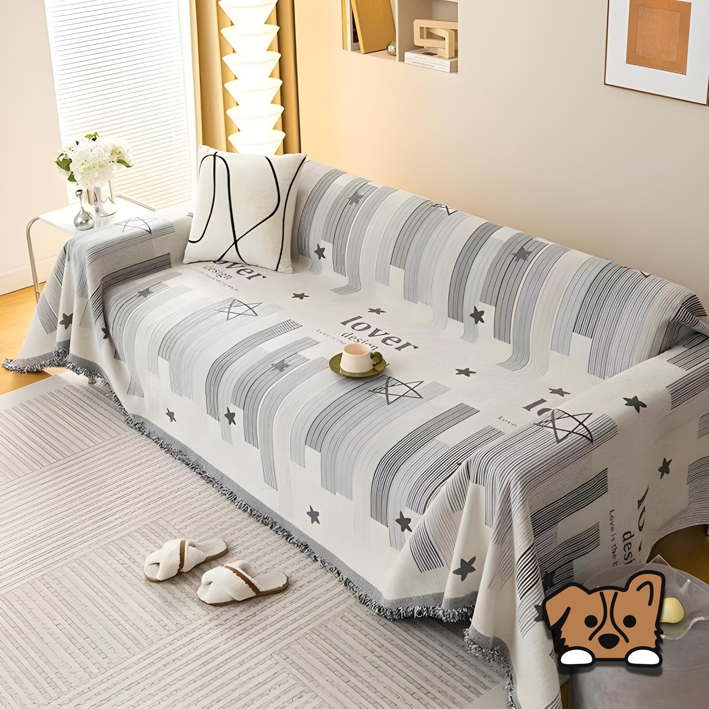 Striped Sofa Cover